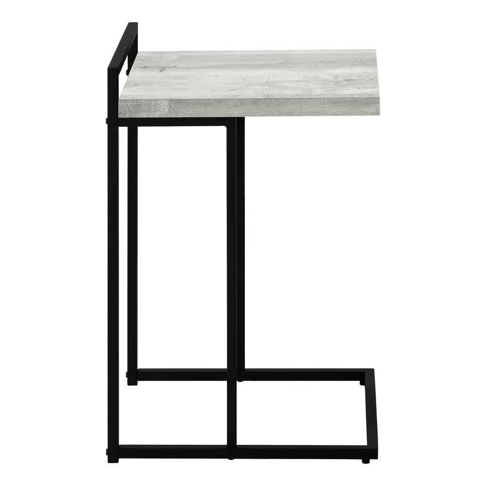Lisette - Accent Table C-shaped End Side Snack Living Room Bedroom Grey