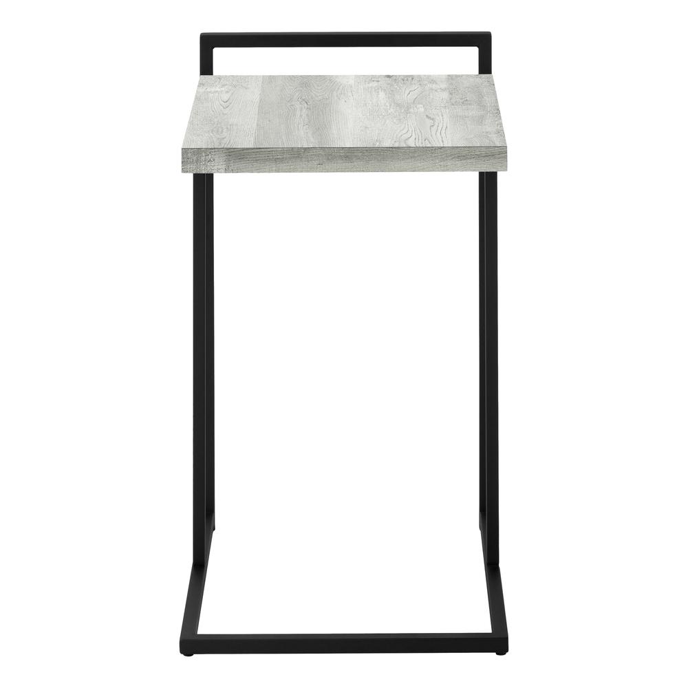 Lisette - Accent Table C-shaped End Side Snack Living Room Bedroom Grey