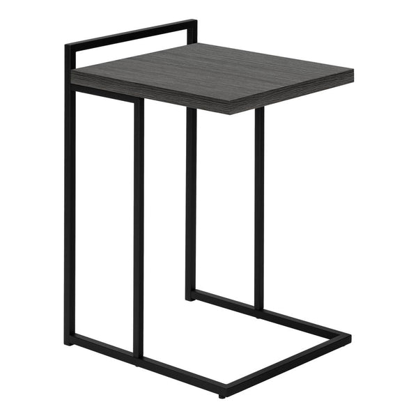 Kalinda - Accent Table C-shaped End Side Snack Living Room Bedroom Grey
