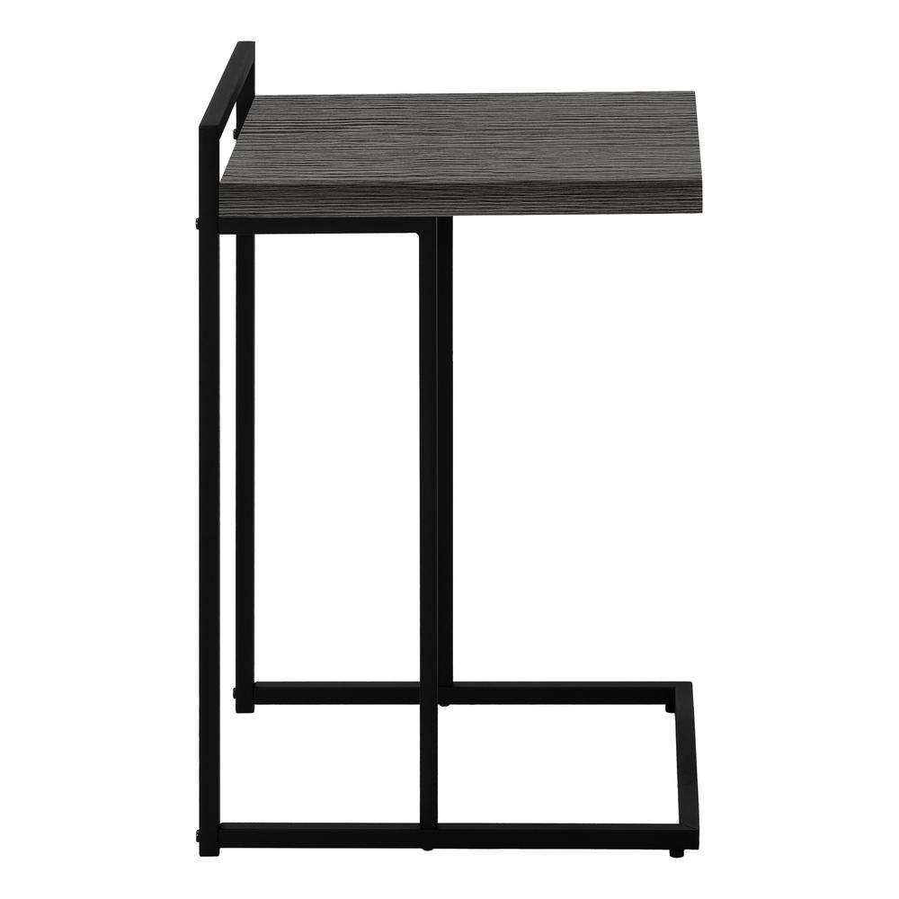Kalinda - Accent Table C-shaped End Side Snack Living Room Bedroom Grey