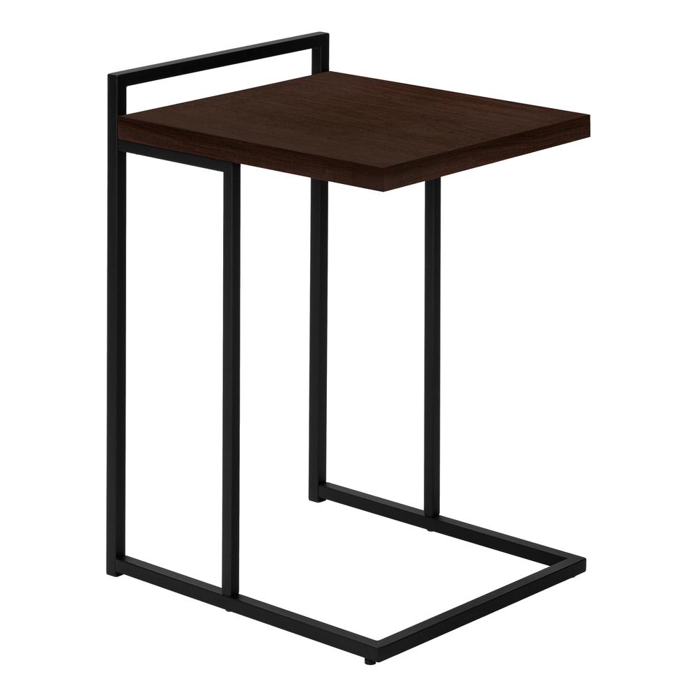 Iria - Accent Table C-shaped End Side Snack Living Room Bedroom Brown