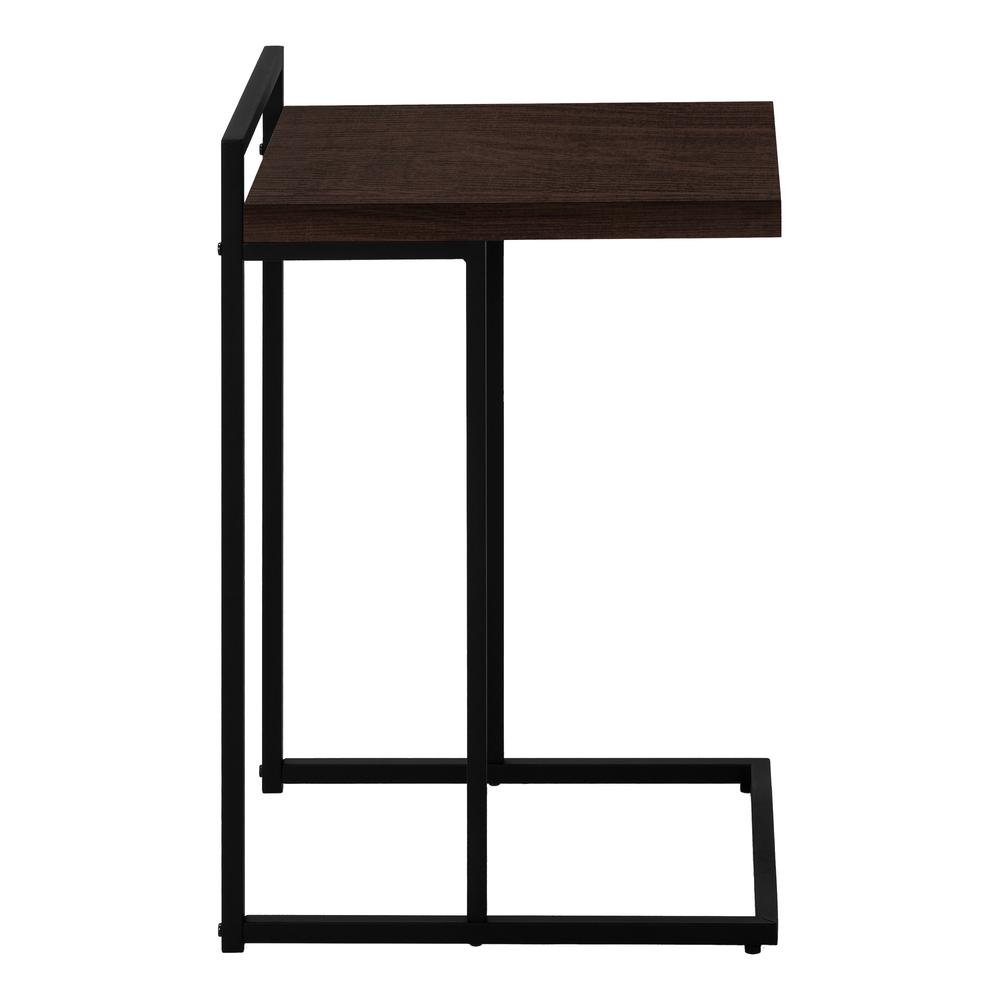 Iria - Accent Table C-shaped End Side Snack Living Room Bedroom Brown