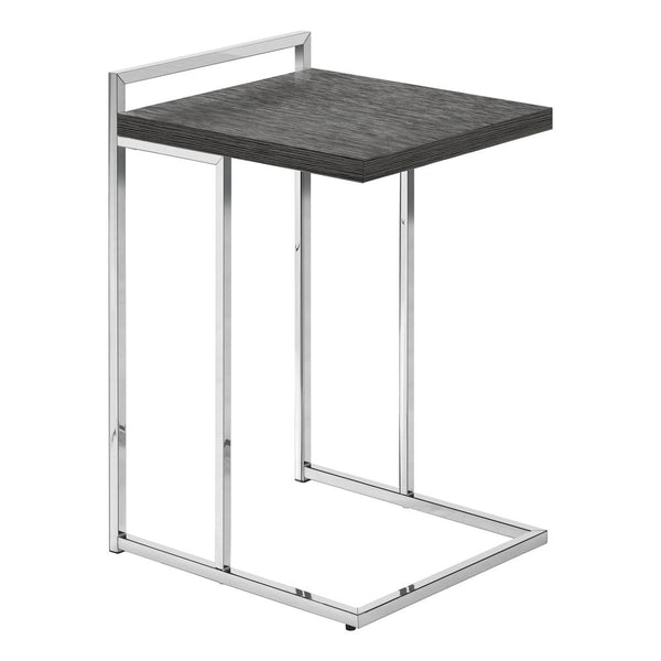 Catia - Accent Table C-shaped End Side Snack Living Room Bedroom Grey