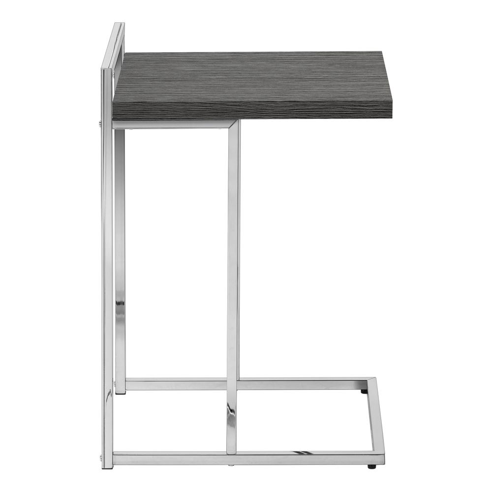 Catia - Accent Table C-shaped End Side Snack Living Room Bedroom Grey
