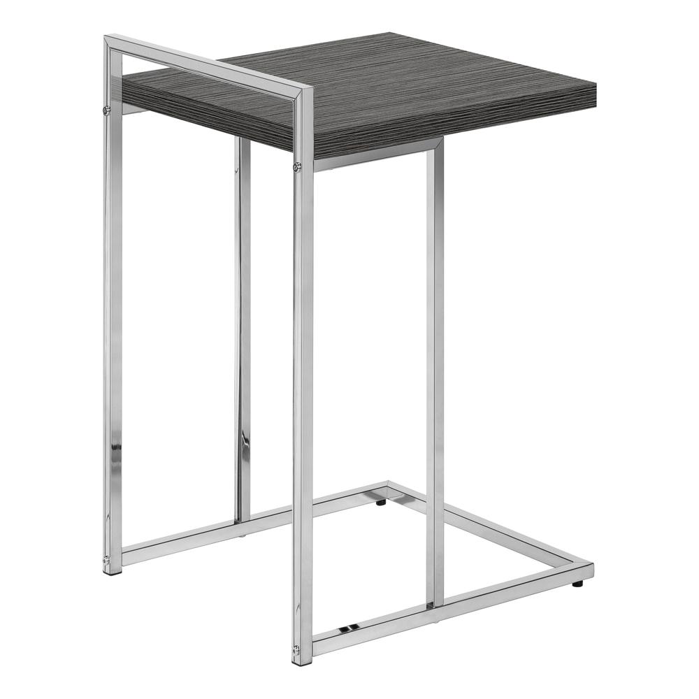 Catia - Accent Table C-shaped End Side Snack Living Room Bedroom Grey