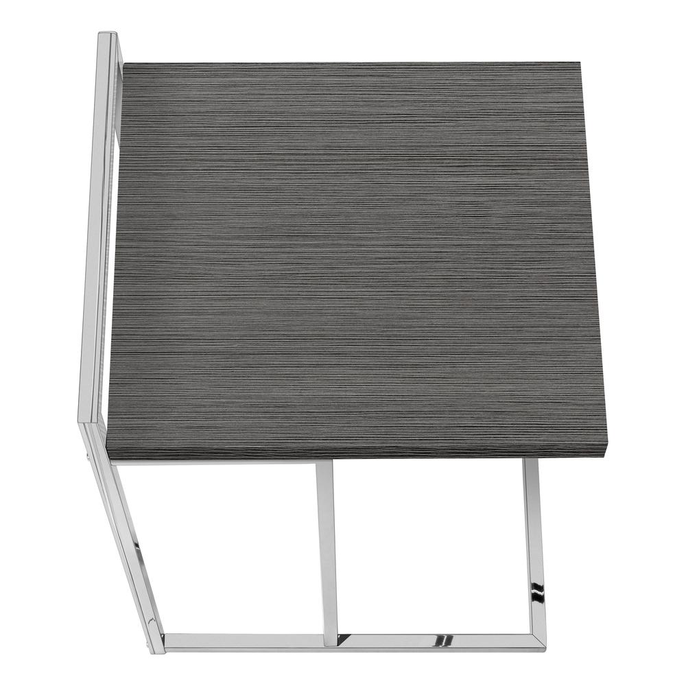 Catia - Accent Table C-shaped End Side Snack Living Room Bedroom Grey