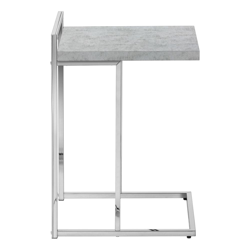 Idalia - Accent Table C-shaped End Side Snack Living Room Bedroom Grey