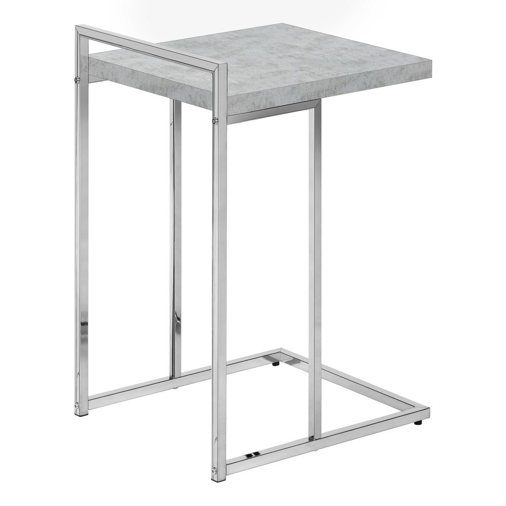 Idalia - Accent Table C-shaped End Side Snack Living Room Bedroom Grey