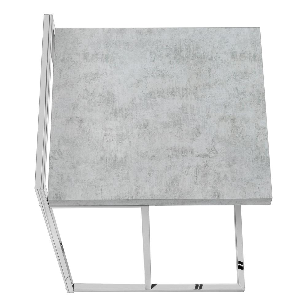 Idalia - Accent Table C-shaped End Side Snack Living Room Bedroom Grey