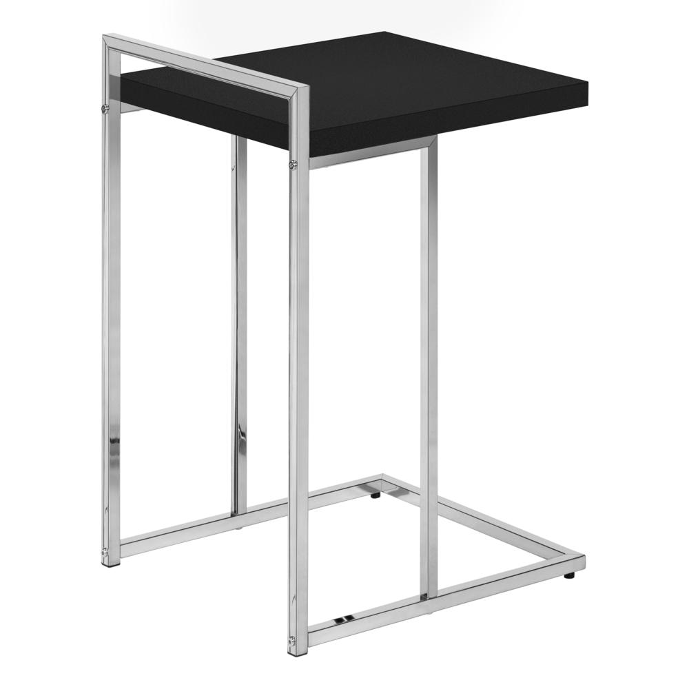 Romina - Accent Table C-shaped End Side Snack Living Room Bedroom Black