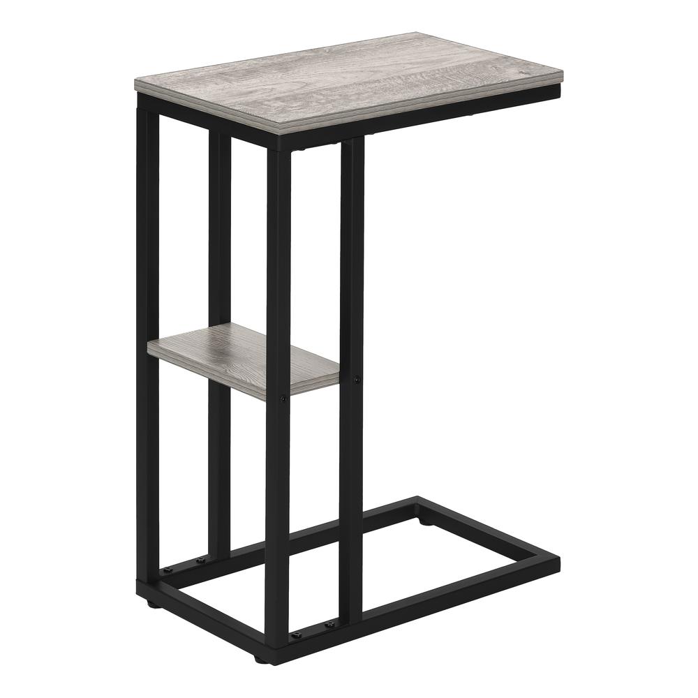 Embla - Accent Table C-shaped End Side Snack Living Room Bedroom Grey