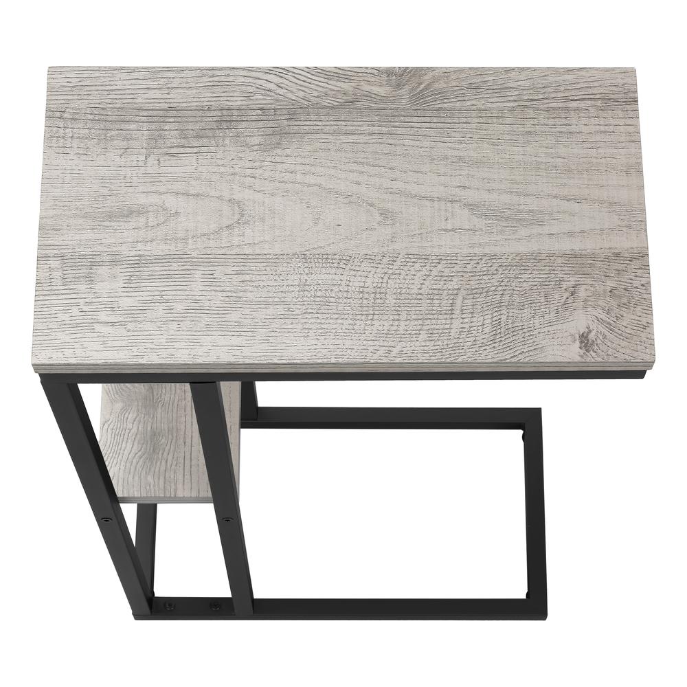 Embla - Accent Table C-shaped End Side Snack Living Room Bedroom Grey