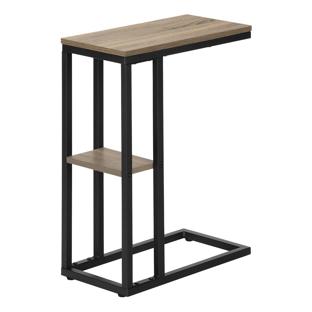 Tamsin - Accent Table C-shaped End Side Snack Living Room Bedroom Brown