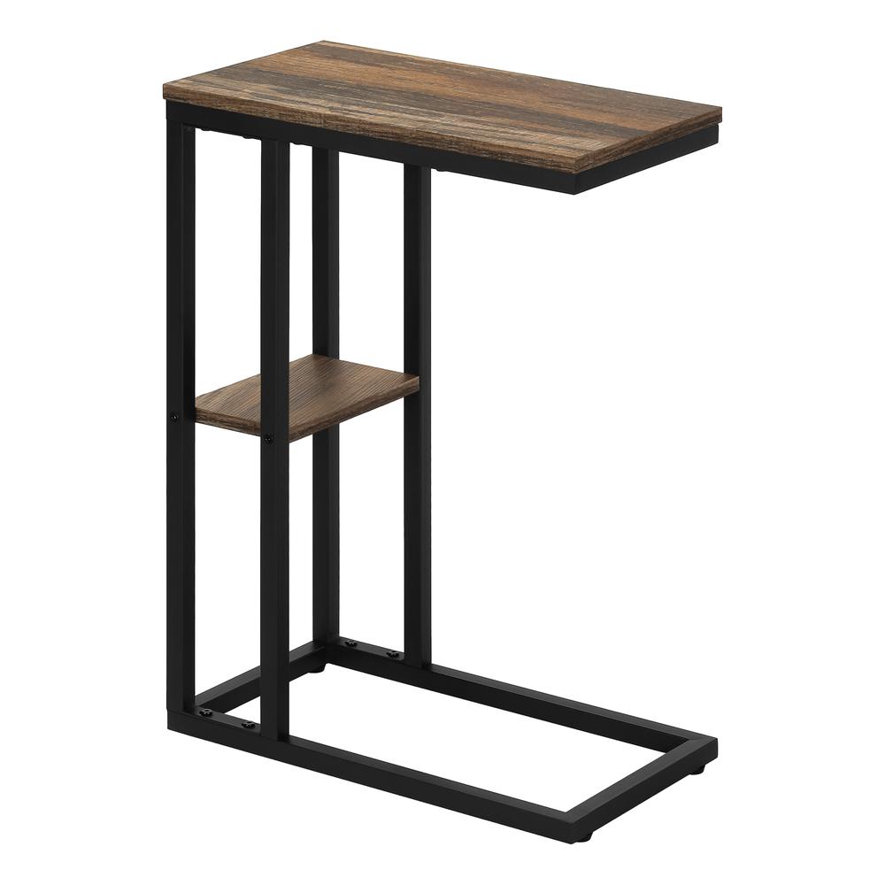 Rayner - Accent Table C-shaped End Side Snack Living Room Bedroom Brown