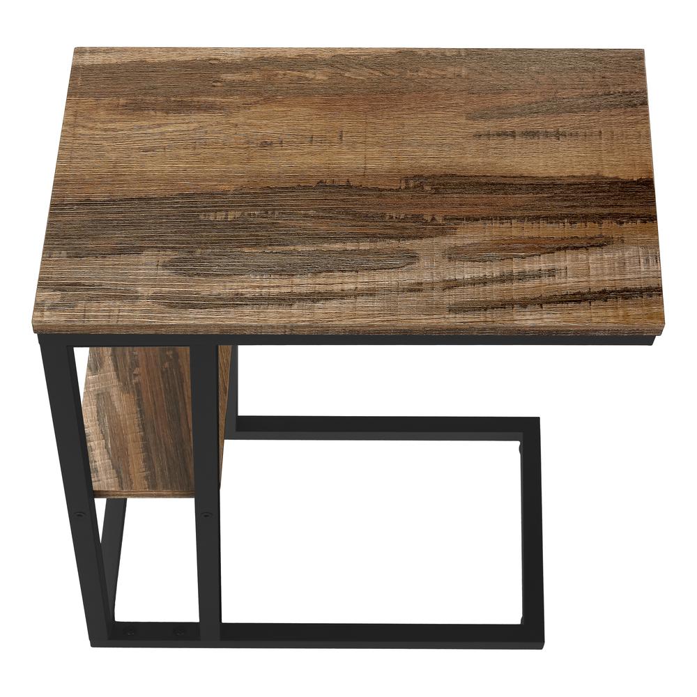 Rayner - Accent Table C-shaped End Side Snack Living Room Bedroom Brown