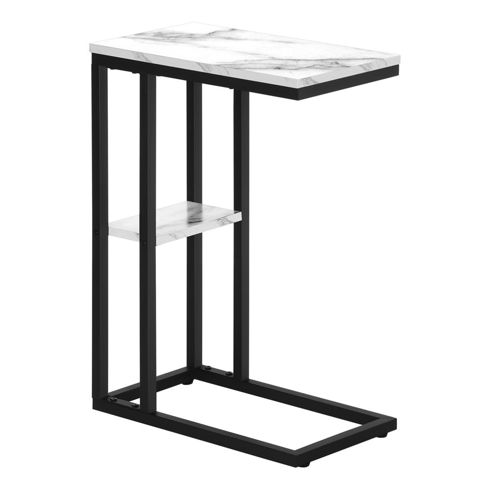 Mirna - Accent Table C-shaped End Side Snack Living Room Bedroom White