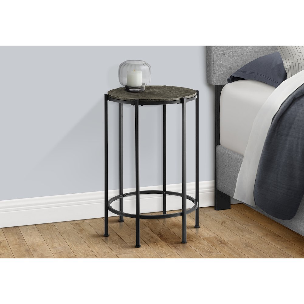 Marine - Accent Table End Round Side Table Small Lamp Living Room
