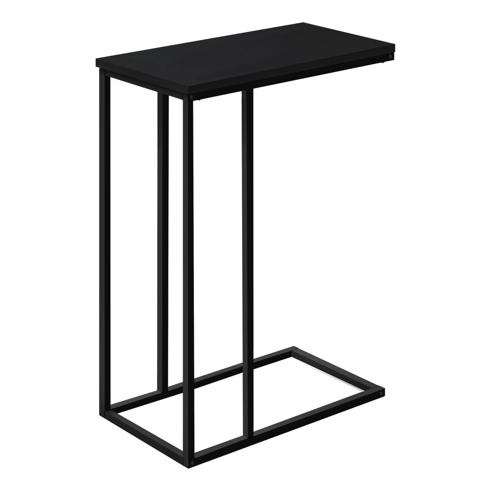 Marelli - Accent Table C-shaped End Side Snack Living Room Bedroom Black
