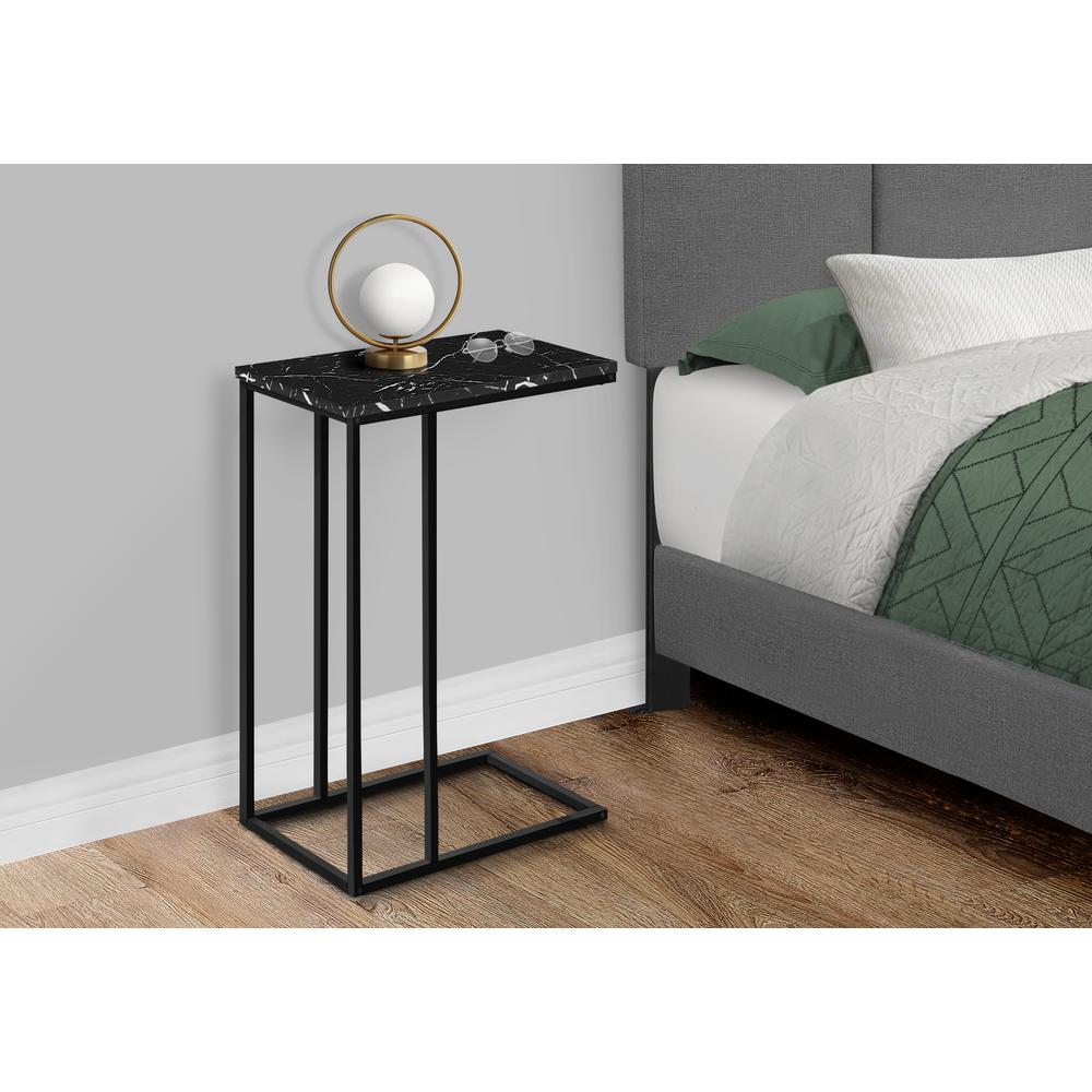 Lafoy - Accent Table C-shaped End Side Snack Living Room Bedroom Black