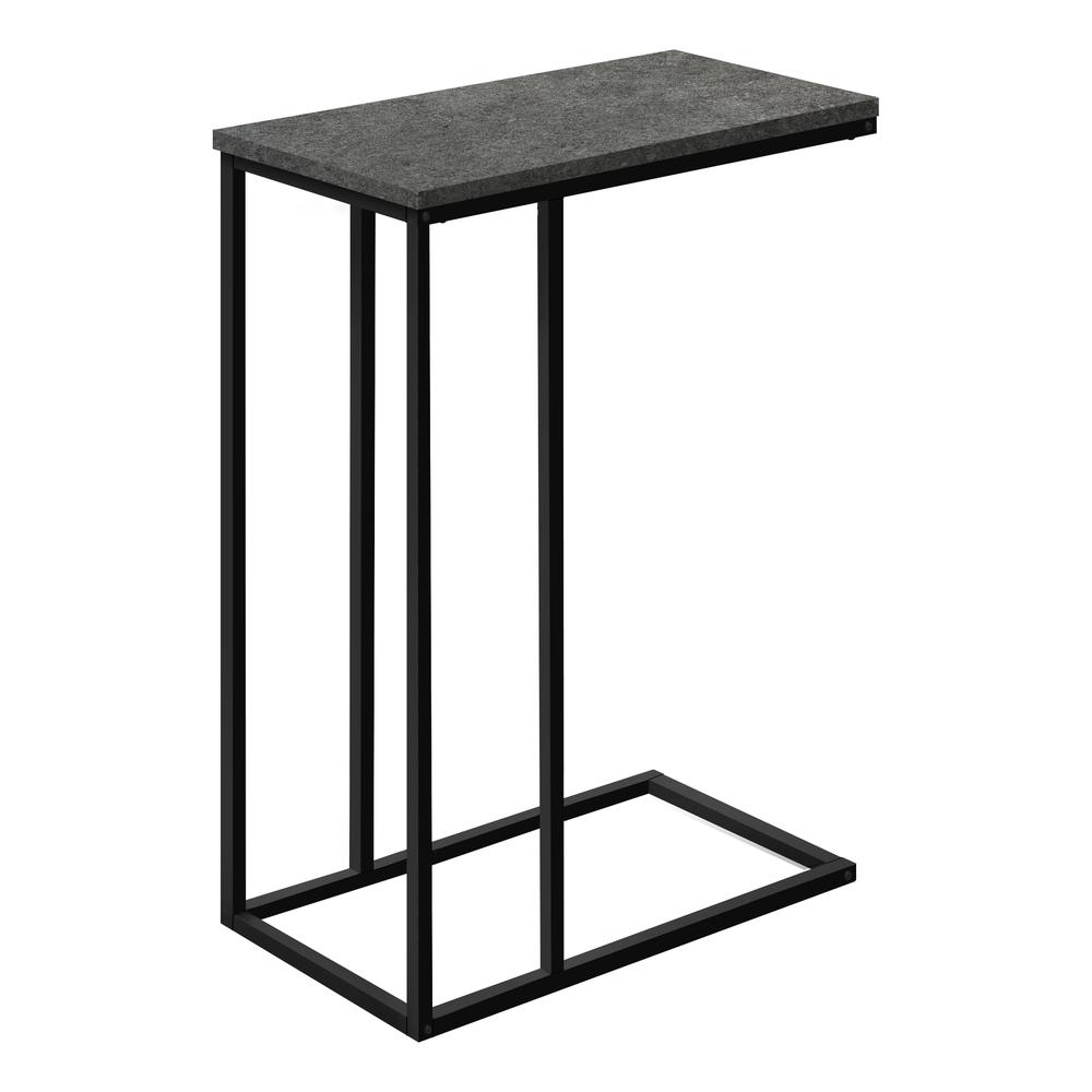 Rovelyn - Accent Table C-shaped End Side Snack Living Room Bedroom Grey