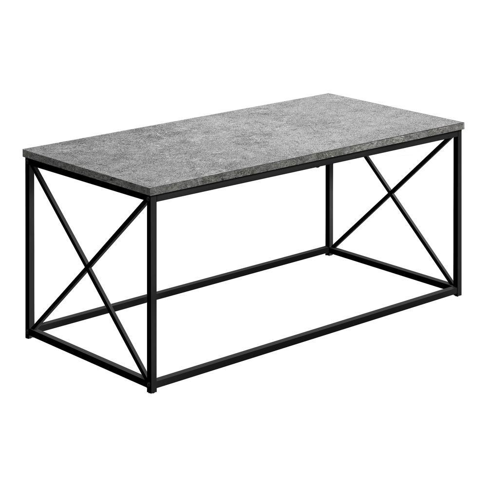 Bechet - Coffee Table Accent Cocktail Rectangular Living Room 40"L Grey Laminate