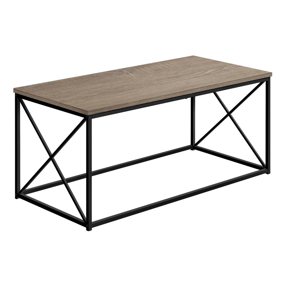 Fera - Coffee Table Accent Cocktail Rectangular Living Room 40"L Brown Laminate