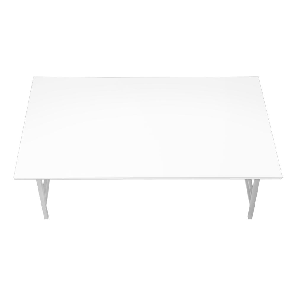 Bisset - Coffee Table Accent Cocktail Rectangular Living Room 40"L White Laminate