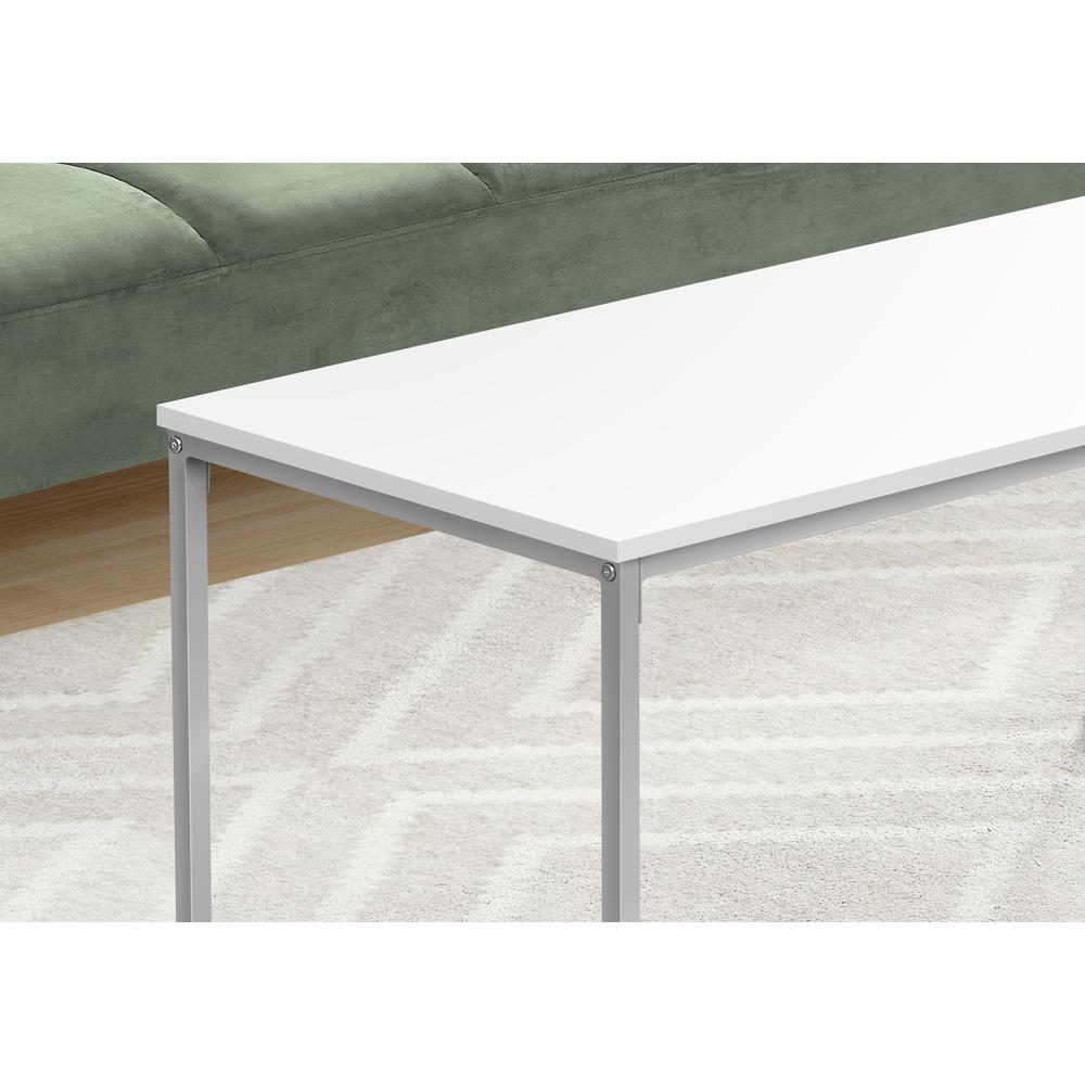 Valina - Coffee Table Accent Cocktail Rectangular Living Room 40"L White Laminate