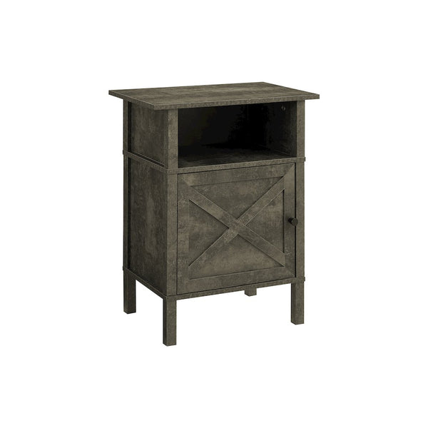 Elladio - Accent Table Side Table End Living Room Small Storage Dark