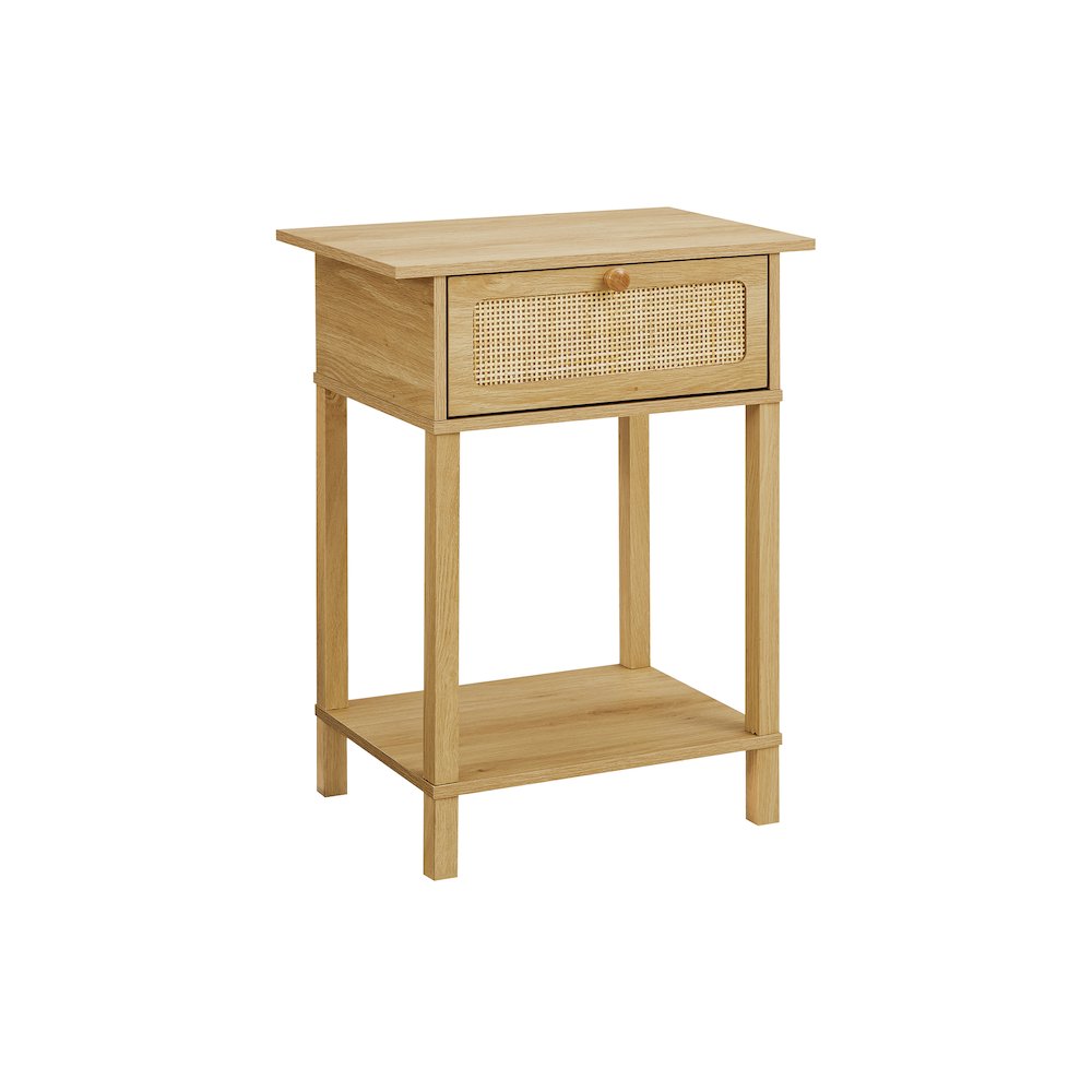 Felisa - Accent Table 2 Tier End Nightstand Side Table Storage Drawer