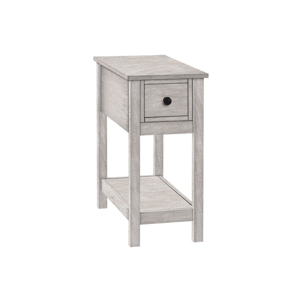 Cronin - Accent Table End Side Table 2 Tier Narrow Bedroom Lamp