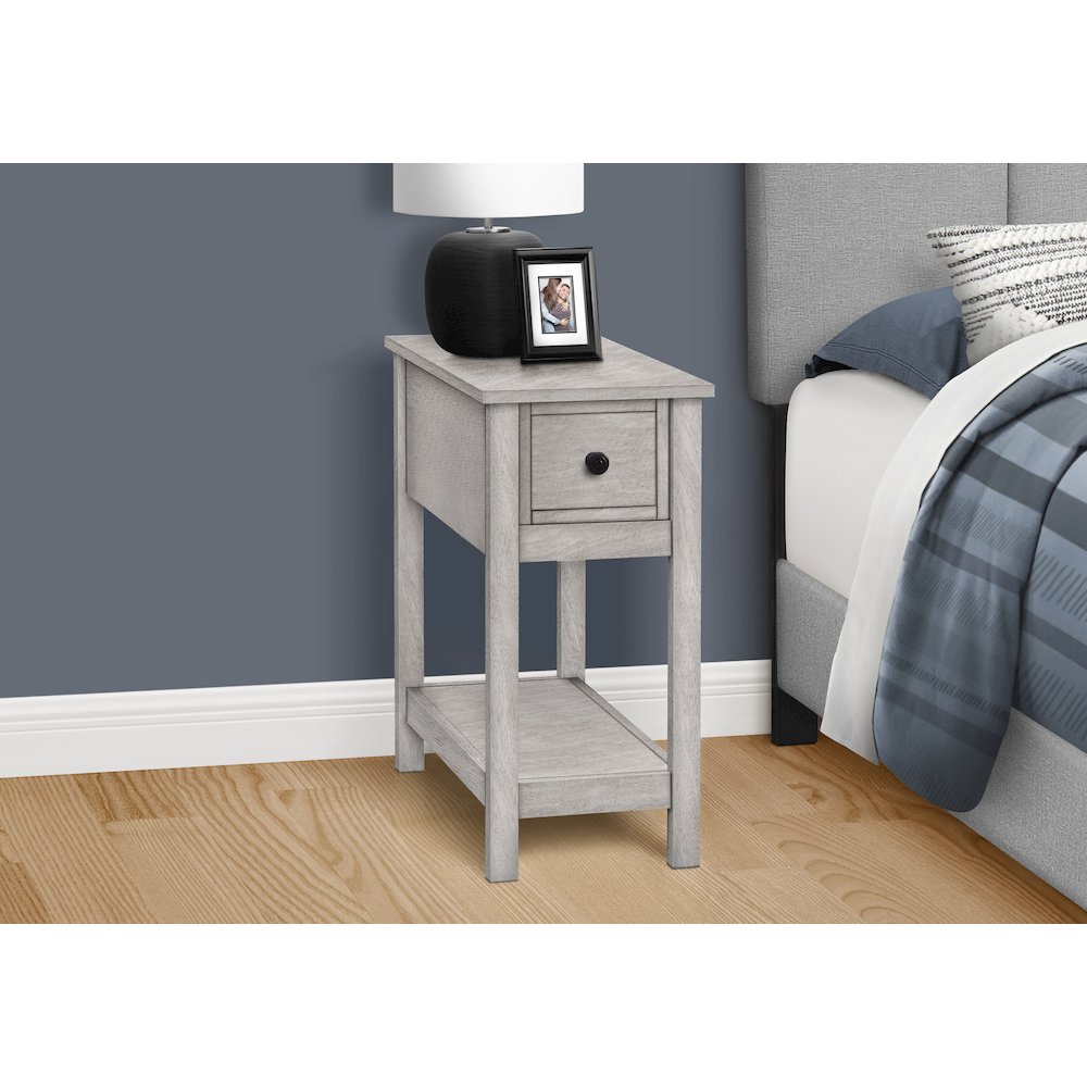 Cronin - Accent Table End Side Table 2 Tier Narrow Bedroom Lamp