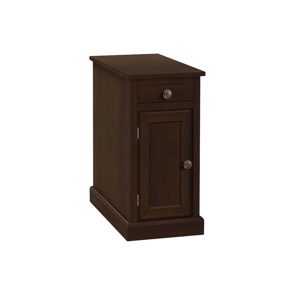 Eligah - Accent Table End Side Table Nightstand Narrow Bedroom Lamp Storage