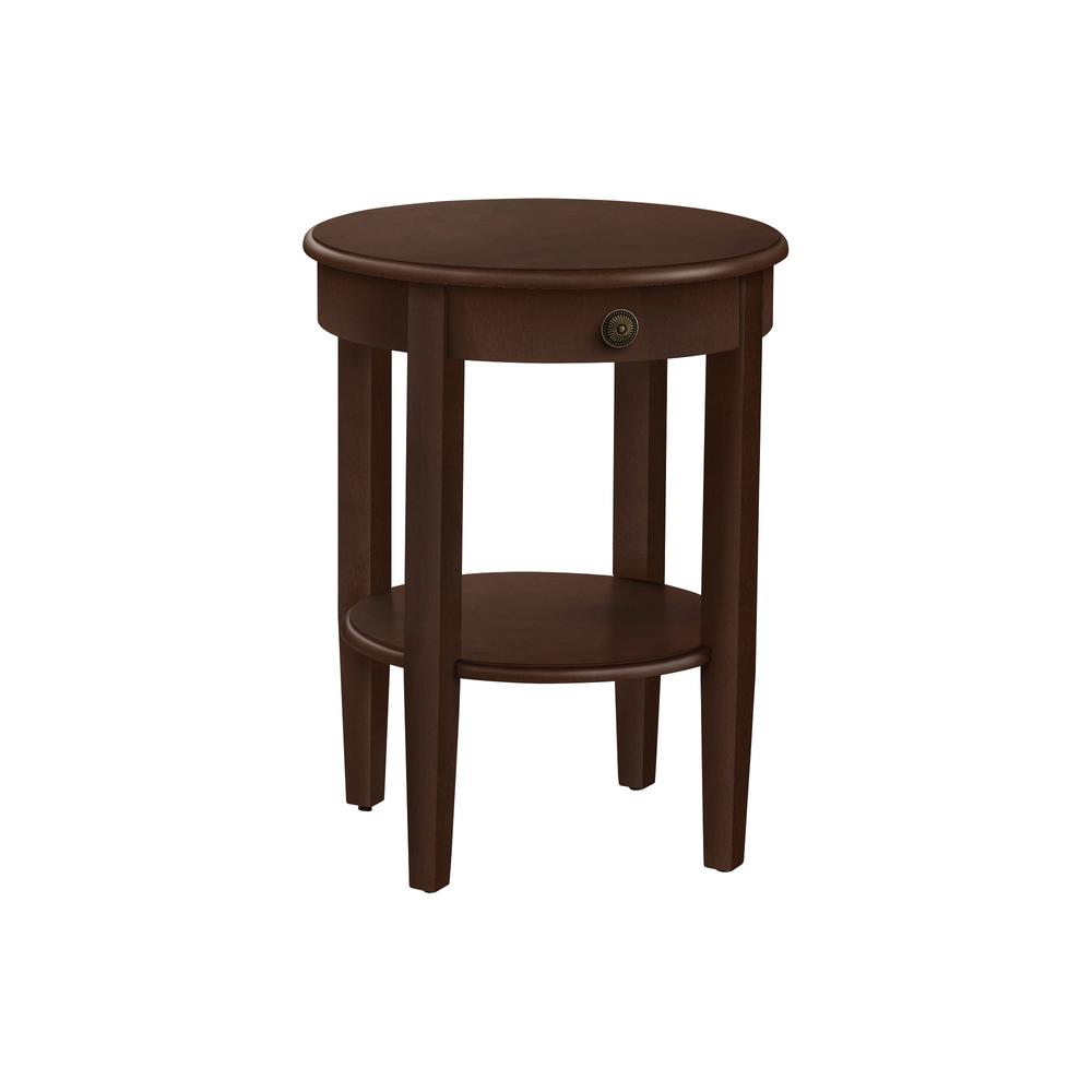 Cintia - Accent Table 2 Tier End Side Table Round Nightstand Bedroom