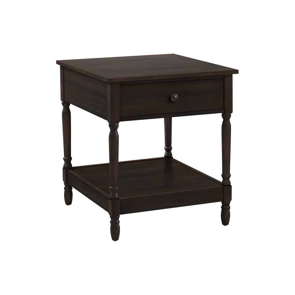 Nisa - Accent Table 2 Tier End Side Table Square Nightstand Bedroom