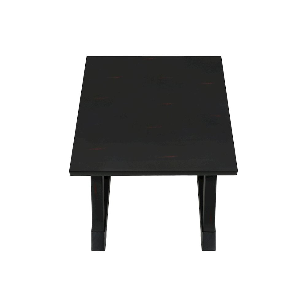 Noll - Accent Table End Side Table Square Nightstand Bedroom Lamp Black