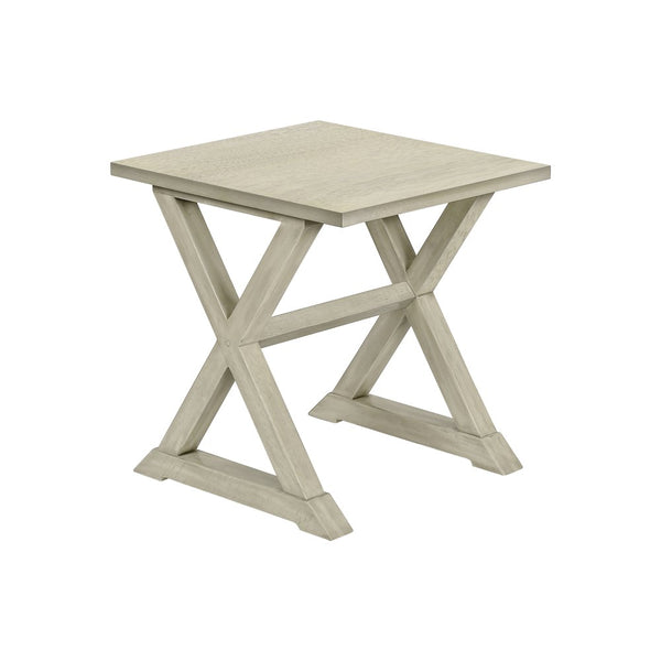 Toveli - Accent Table End Side Table Square Nightstand Bedroom Lamp Antique