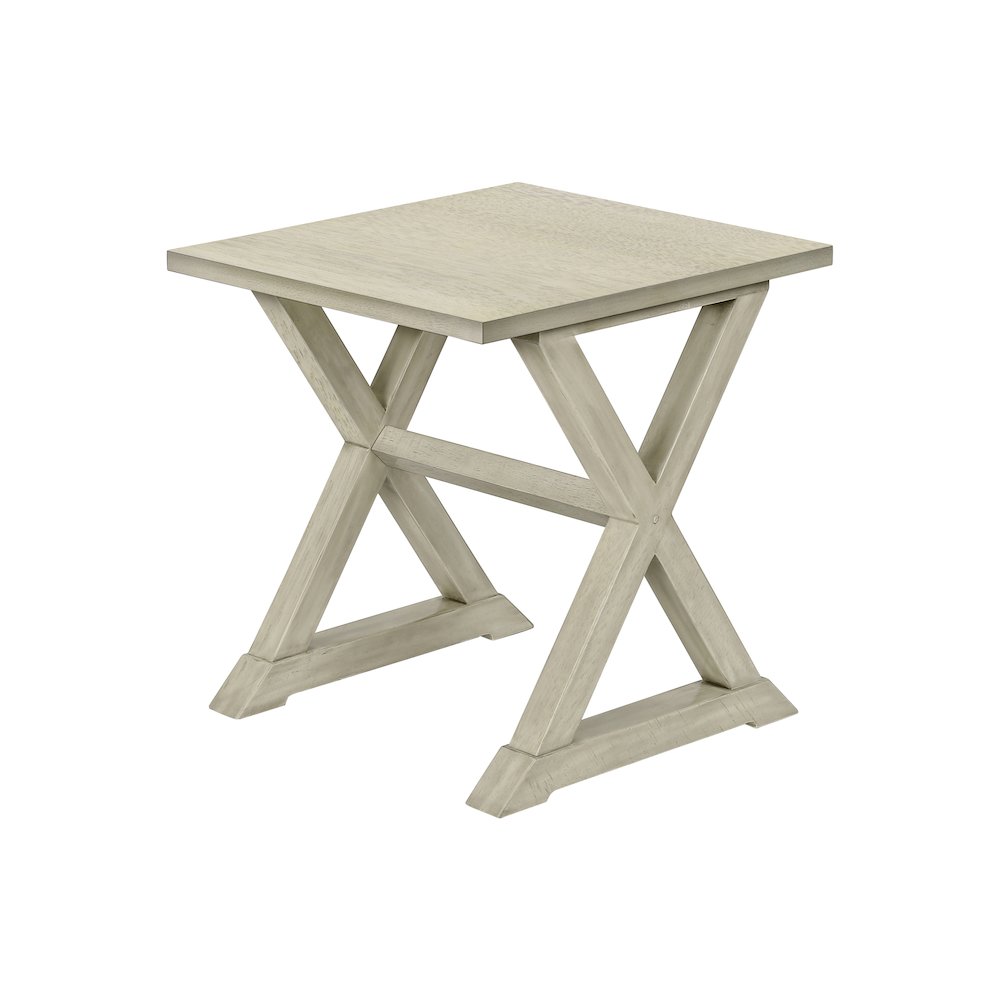 Toveli - Accent Table End Side Table Square Nightstand Bedroom Lamp Antique