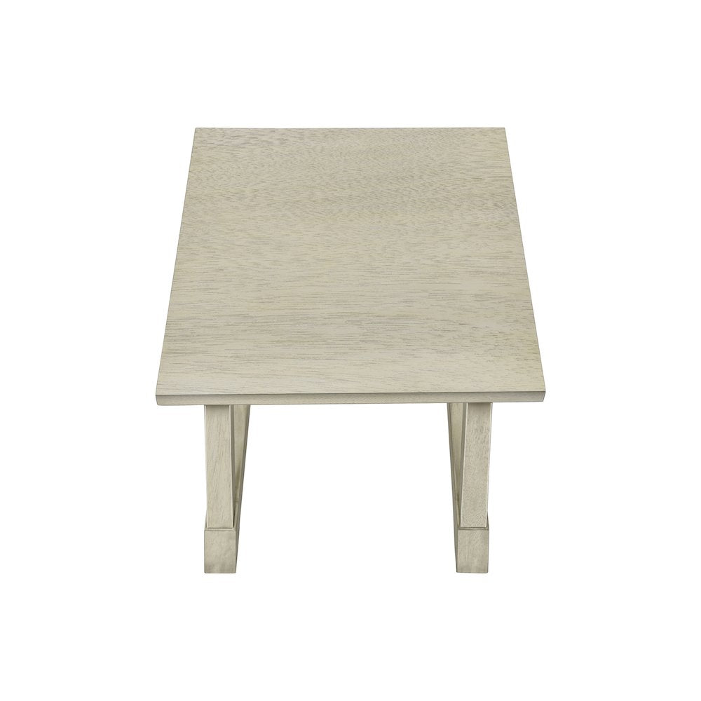 Toveli - Accent Table End Side Table Square Nightstand Bedroom Lamp Antique