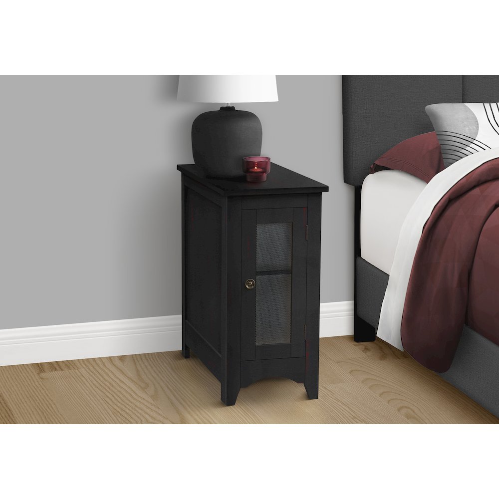 Linas - Accent Table End Side Table Narrow Nightstand Bedroom Lamp Storage