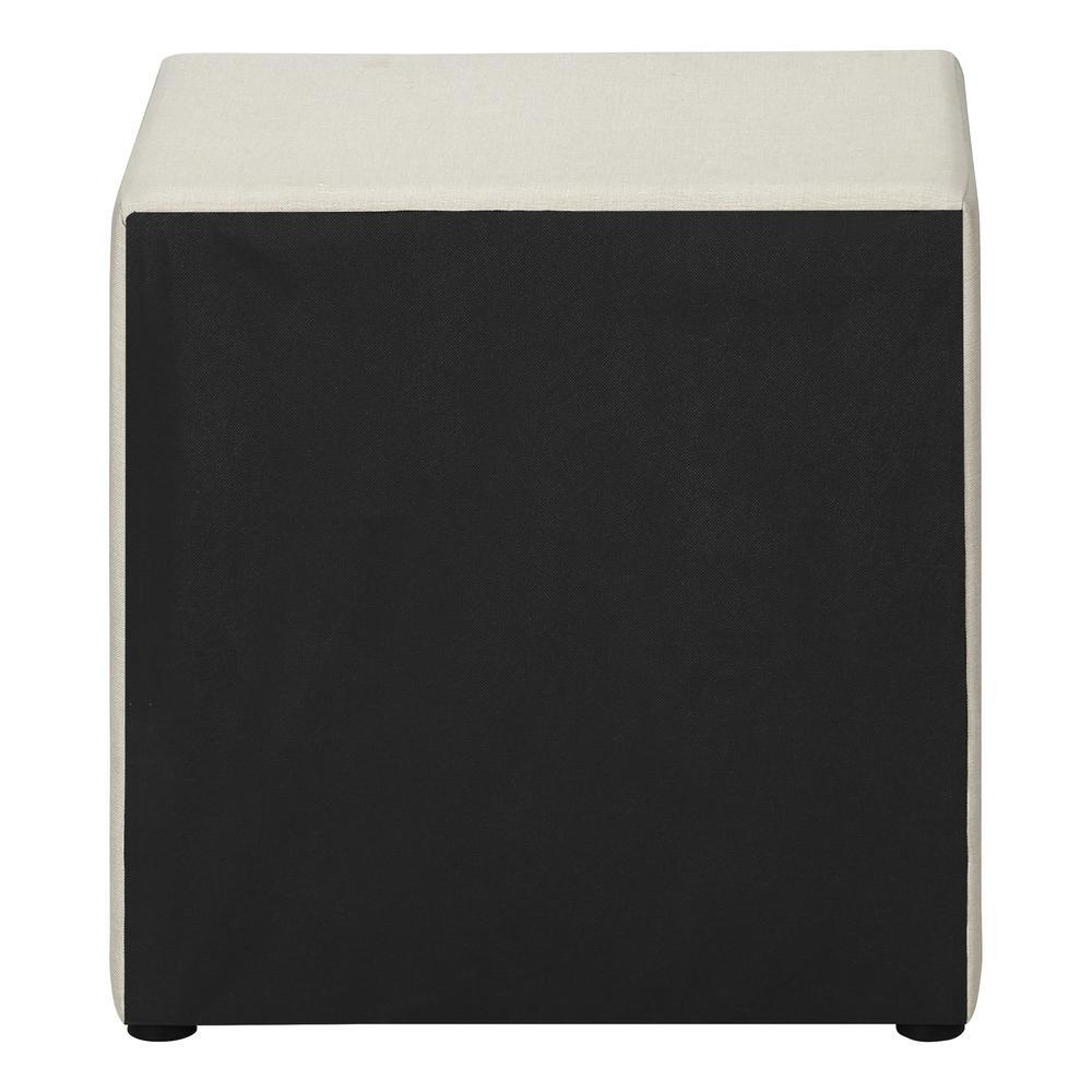 Alke - Nightstand Nightstand End Side Lamp Storage Drawer Bedroom Upholstered Beige