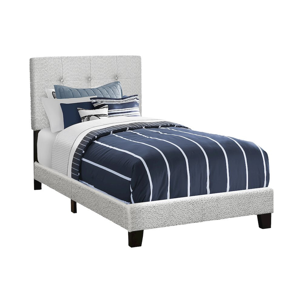 Geoffrey - Bed Twin Size Upholstered Frame Only Bedroom Juvenile Youth Light