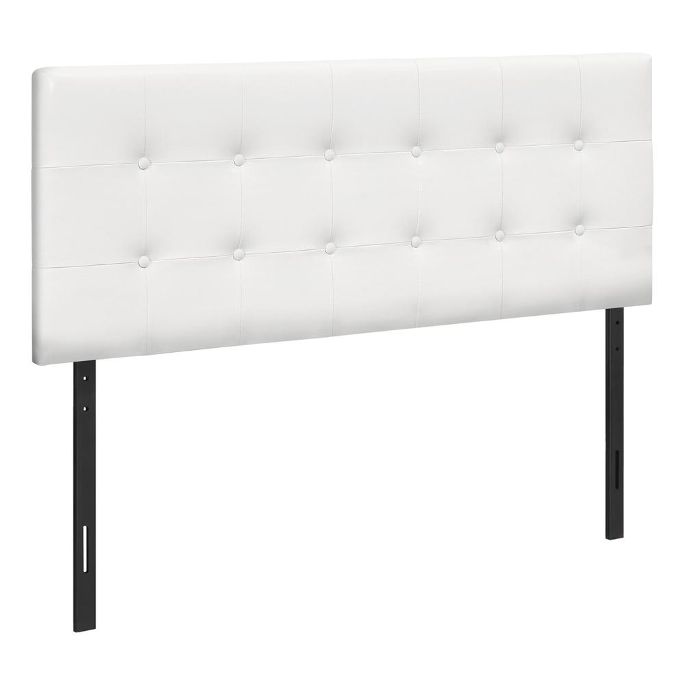 Darla - Bed Headboard Only Full Size Bedroom Upholstered White Leather Look