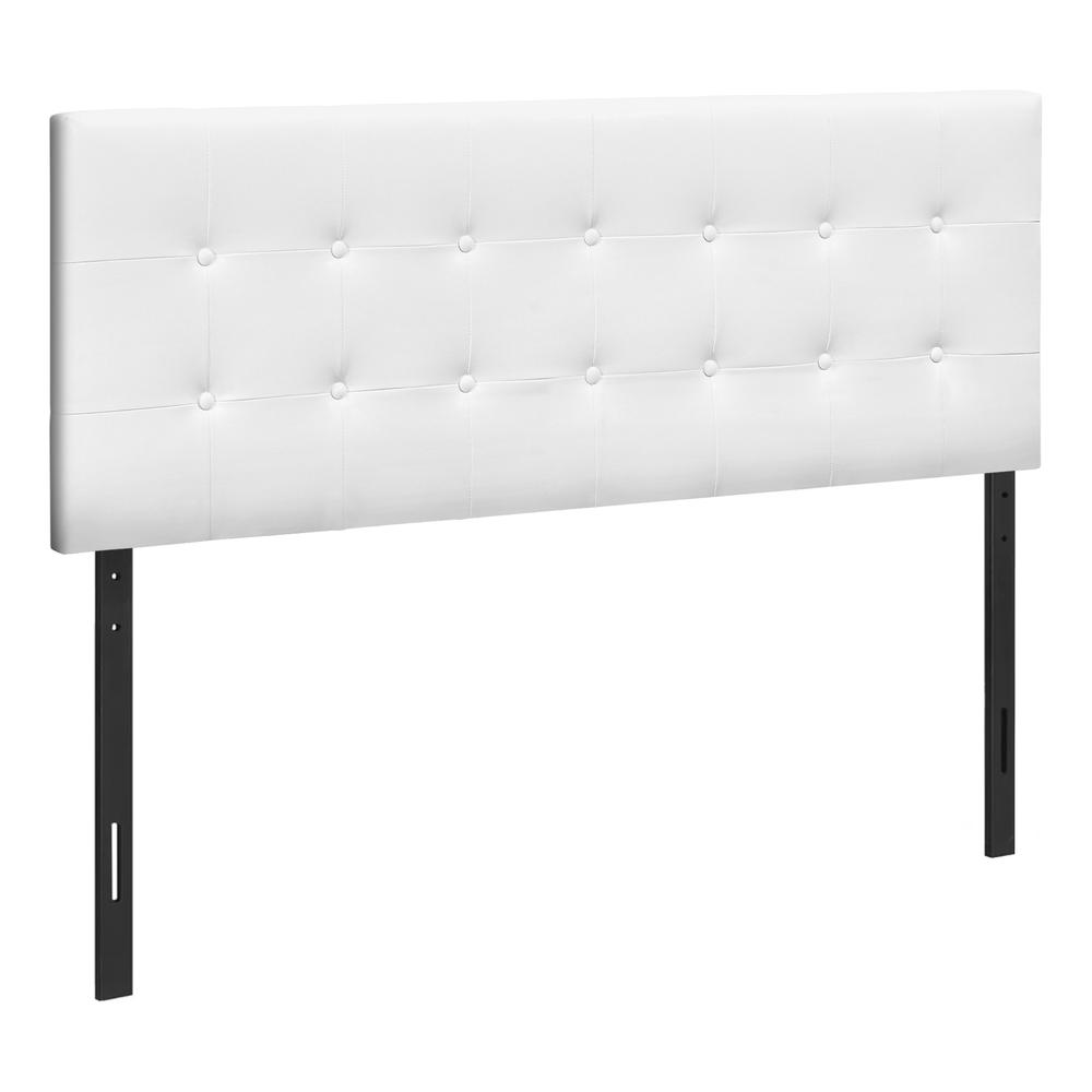Stephen - Bed Headboard Only Queen Size Bedroom Upholstered White Leather Look