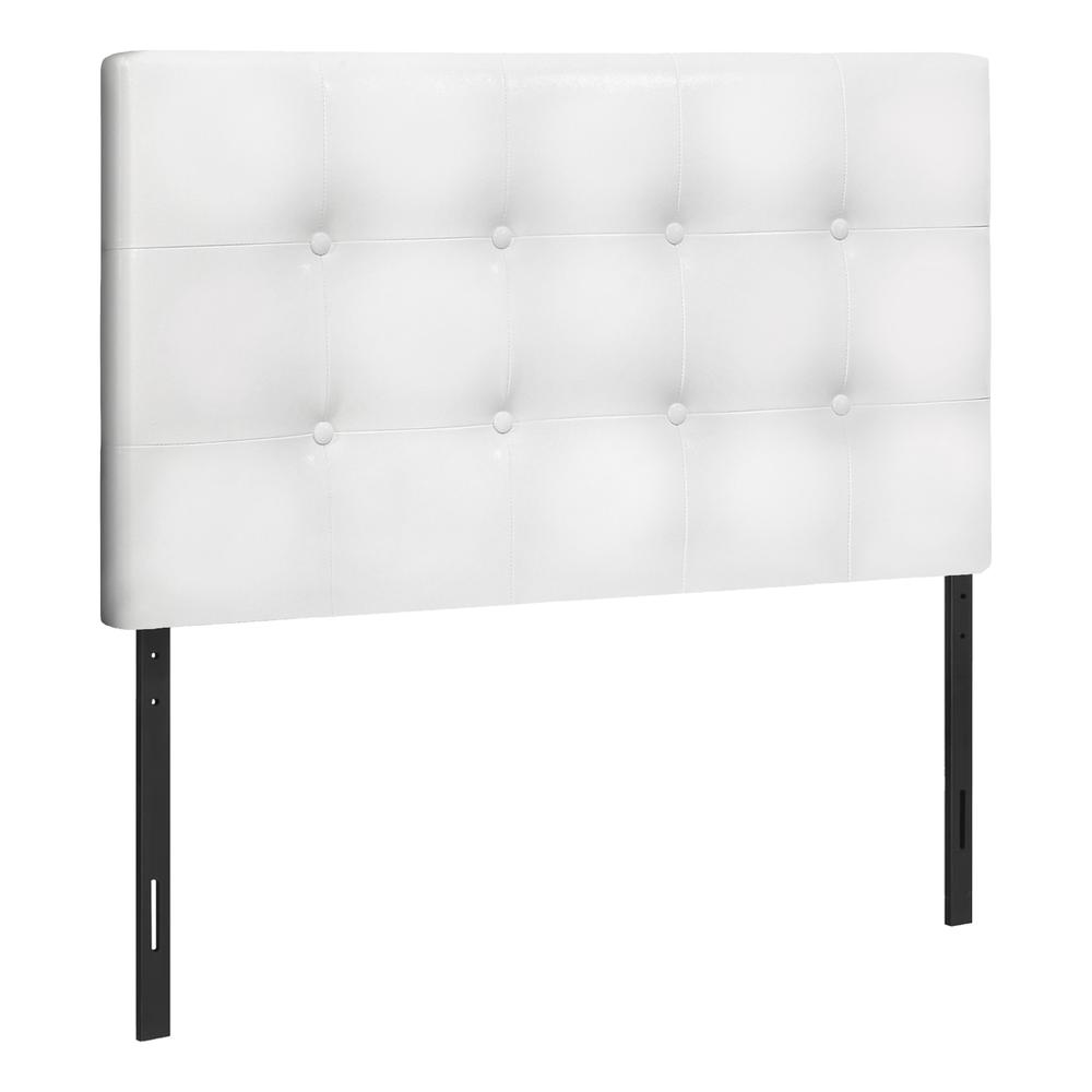 Clarke - Bed Headboard Only Twin Size Bedroom Upholstered White Leather Look