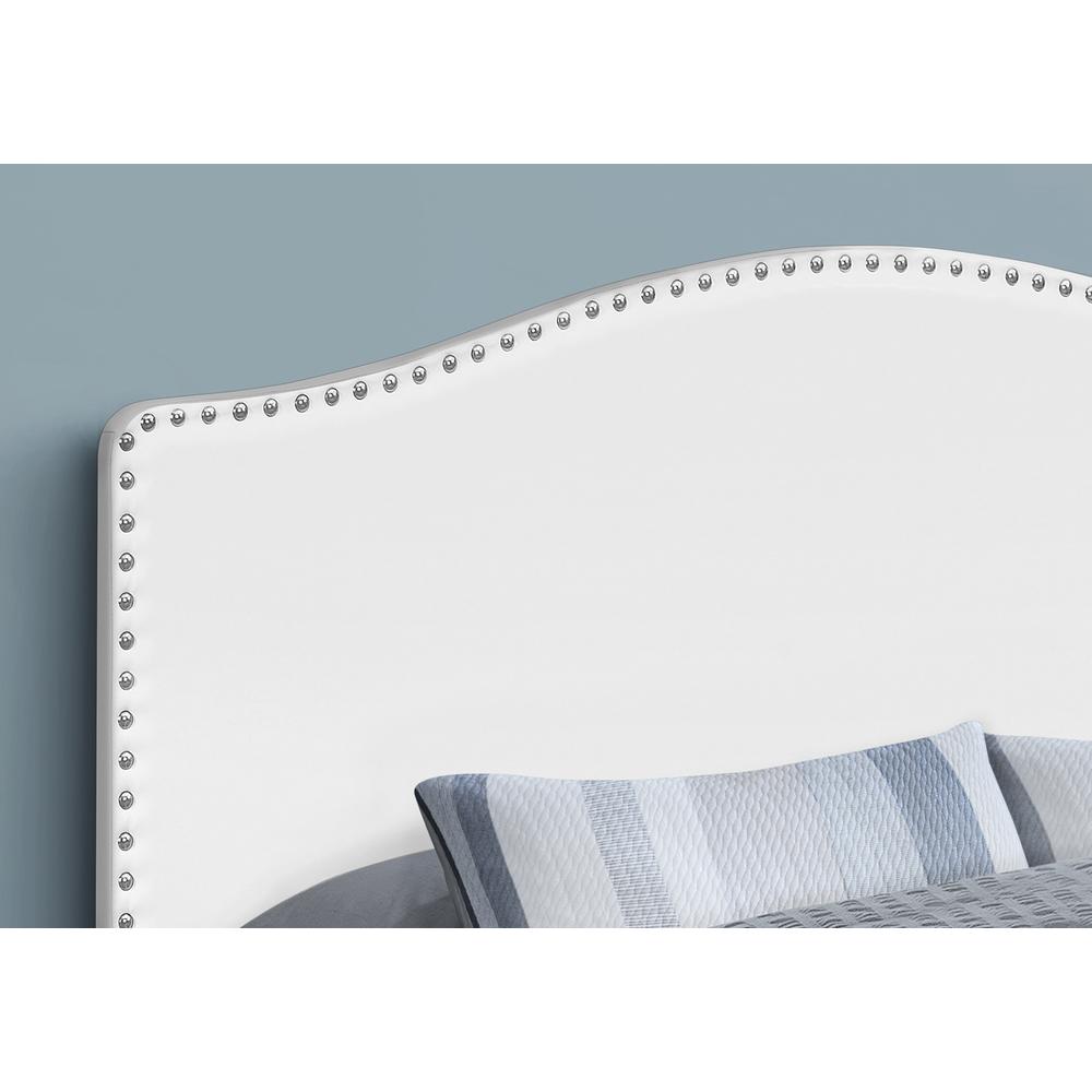Calista - Bed Headboard Only Queen Size Bedroom Upholstered White Leather Look