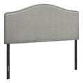 Lois - Bed Headboard Only Full Size Bedroom Upholstered Grey Linen Look