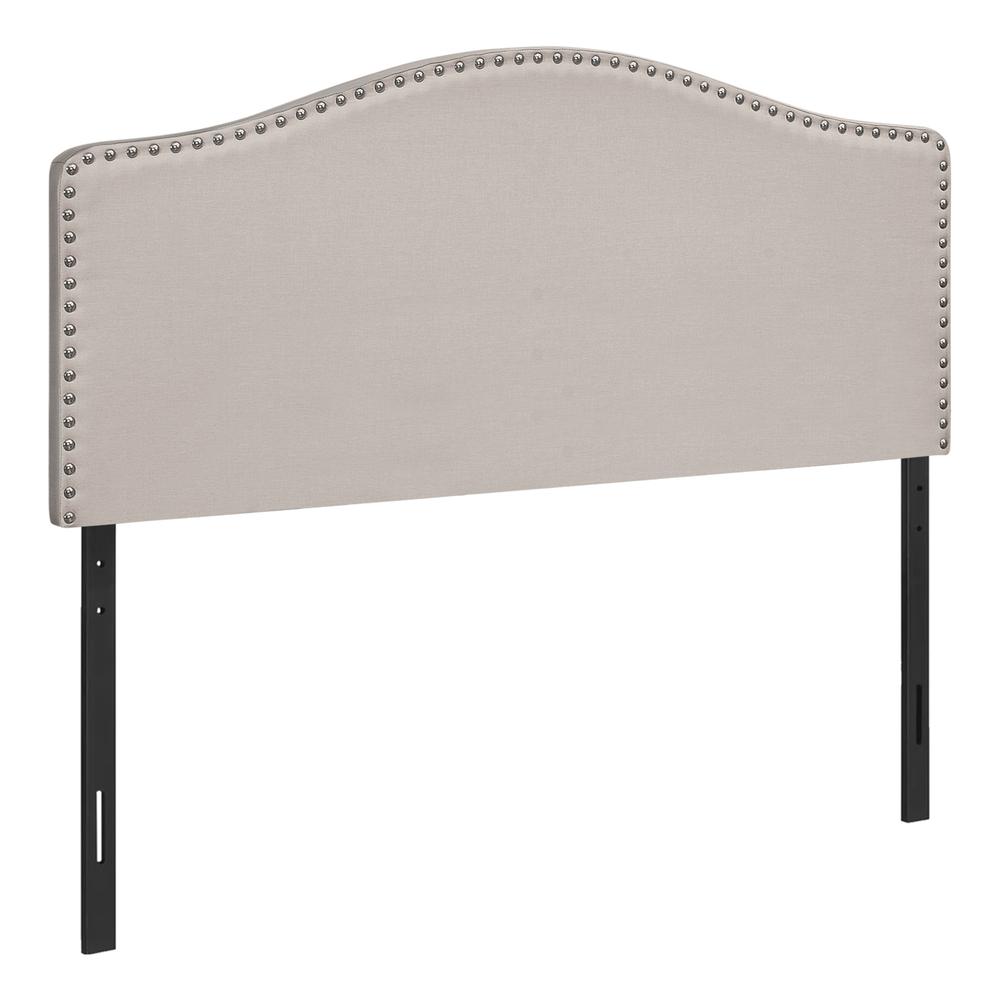 Natalia - Bed Headboard Only Full Size Bedroom Upholstered Beige Linen Look