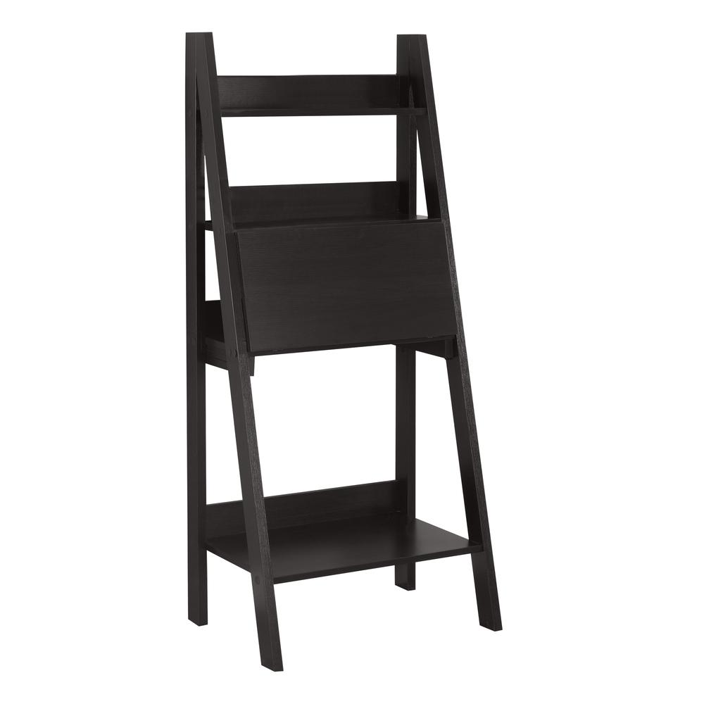 Lore - Computer Desk Home Office Laptop Leaning 61"H Work Storage Shelves