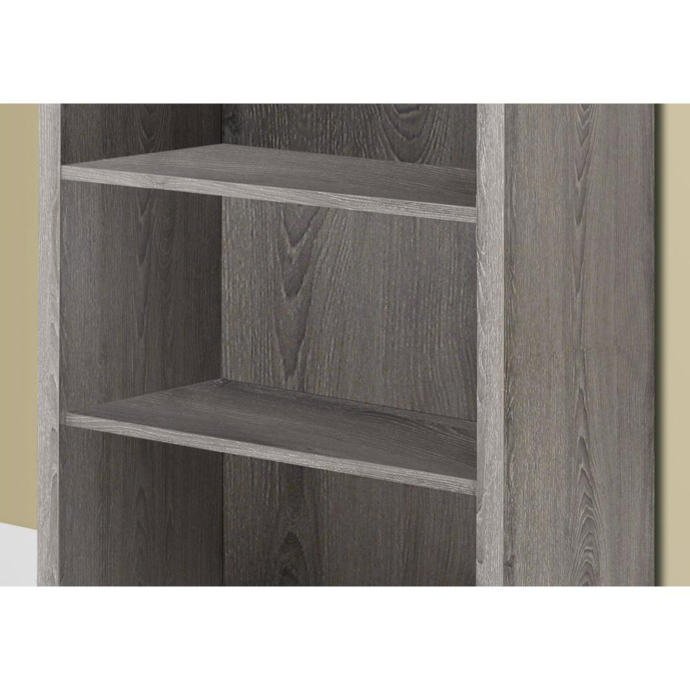 Jona - Bookshelf Bookcase Etagere 5 Tier 48"H Office Bedroom Brown Laminate